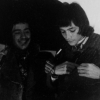 1974 - Arcane recording session. So British !!! (Pascal and Marc).